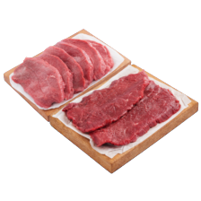 Malse runderbieflappen of runderschnitzels